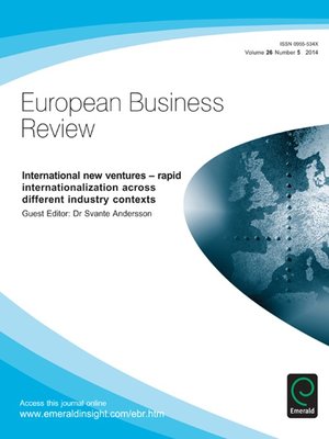 cover image of European Business Review, Volume 26, Issue 5